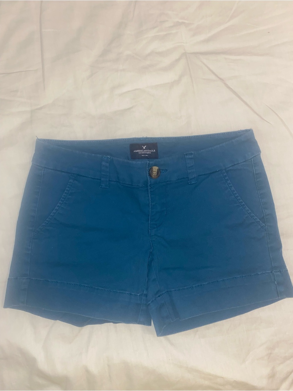 American Eagle Outfitters Teal Blue Women’s Casual Midi Shorts